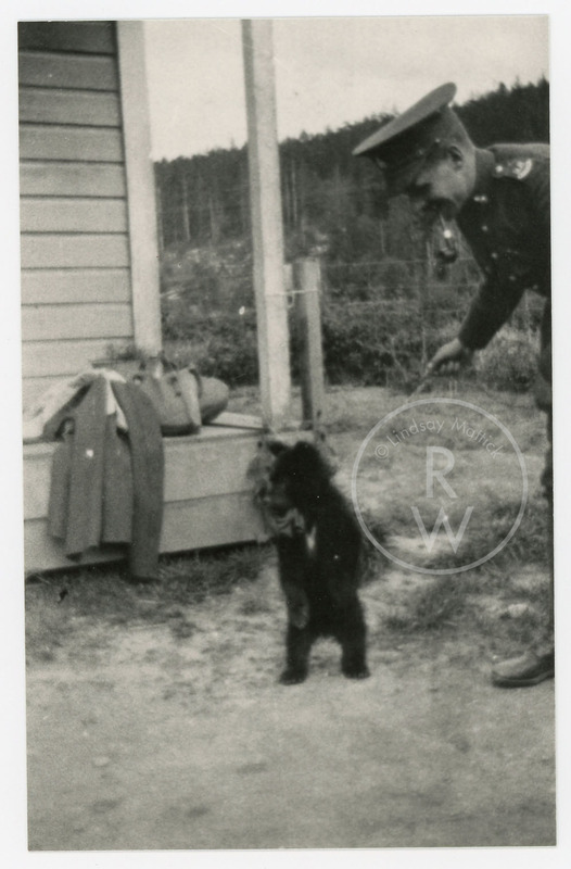 Francis Barber Starkey with bear cub